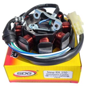 Estator Zan Rx 150 New Sdg Monof. 8 Polos 4 Cables
